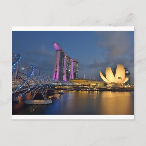 Marina Bay Sands luxury hotel Singapore Postcard