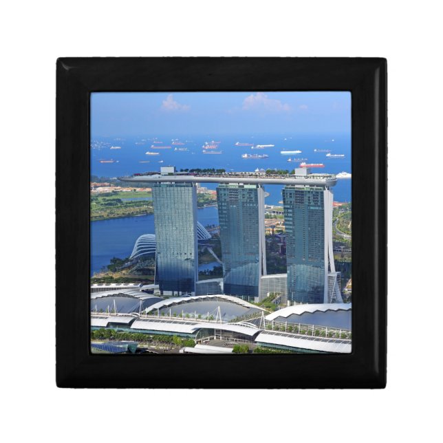 Marina Bay Sands luxury ship shaped hotel Keepsake Box (Front)