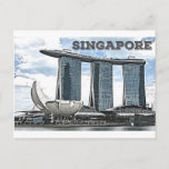 Marina Bay Sands - Singapore Postcard at Zazzle