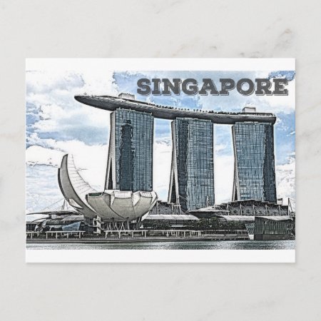 Marina Bay Sands - Singapore Postcard