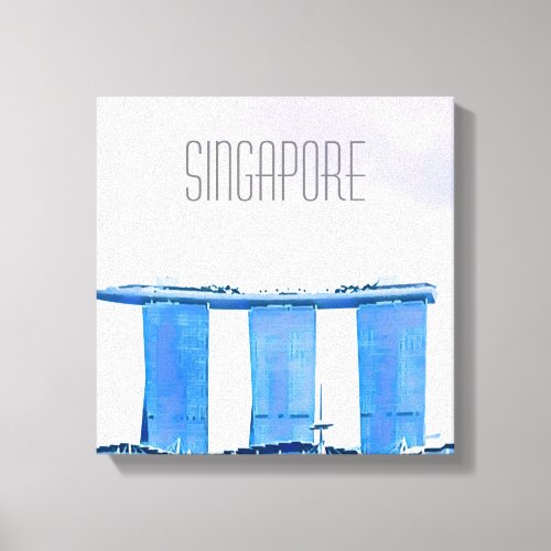 Marina Bay Sands Singapore travel Canvas Print