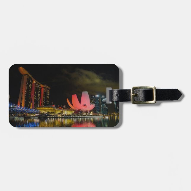Marina Bay, Singapore Luggage Tag (Front Horizontal)