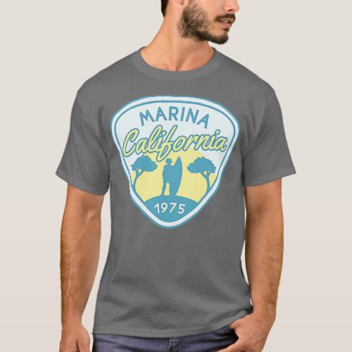 Marina California 1975 Surfer 1 T_Shirt
