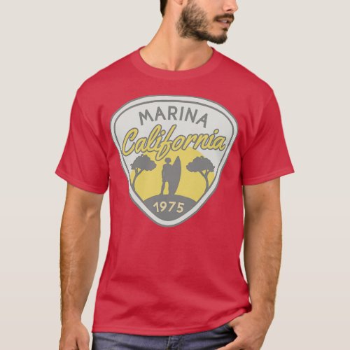 Marina California 1975 Surfer T_Shirt