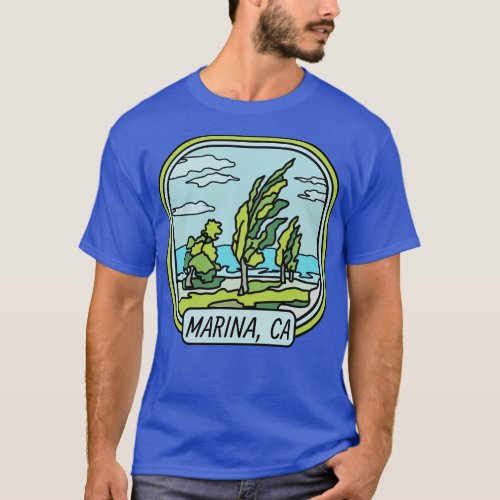 Marina California Landscape T_Shirt