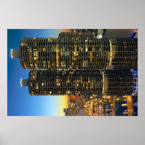 Marina City Chicago Poster