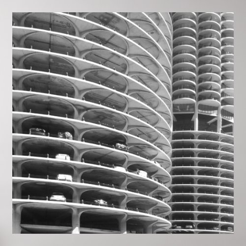 Marina City Chicago Poster