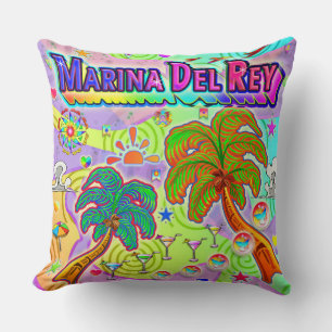 Marina Del Ray Vacation Target Pillow