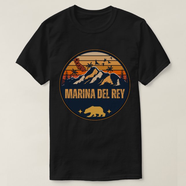 Marina del Rey, California T-Shirt (Design Front)