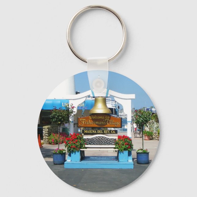 Marina Del Rey Keychain! Keychain (Front)