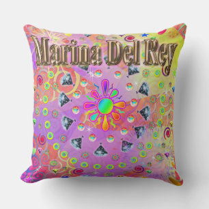 Marina Del Rey Lucky Golden Pillow