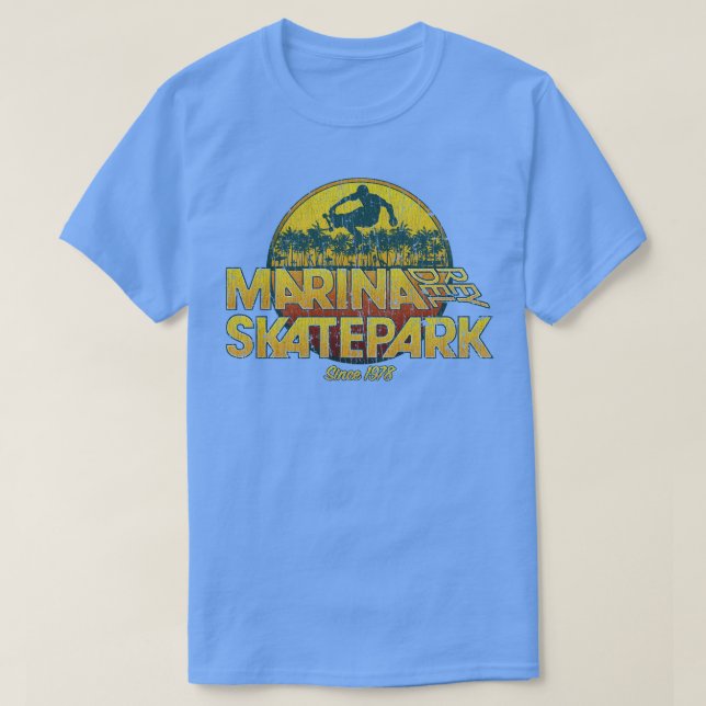 Marina Del Rey Skatepark Sunset 1978 T-Shirt (Design Front)