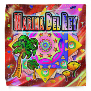 Marina Del Rey Tropical Friends Bandana