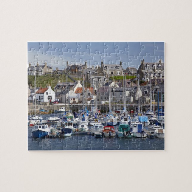 Marina, Findochty, Moray, Scotland, United Jigsaw Puzzle (Horizontal)