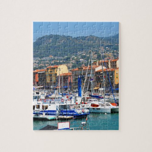 Marina in Nice France Jigsaw Puzzle