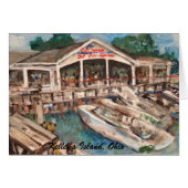 Marina in Western Basin, Kelley's Island Card (Front Horizontal)