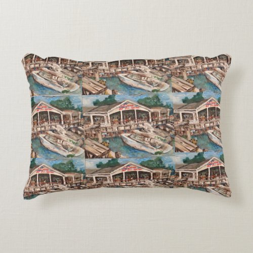 Marina in Western Basin Kelleys Island Pillow