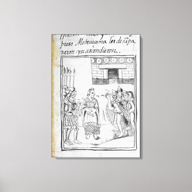 Marina interpreting for the Spaniards Canvas Print (Front)