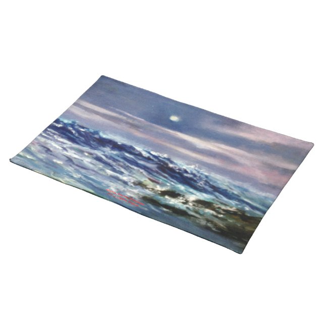 Marina/Mariña/Seascape Cloth Placemat (On Table)