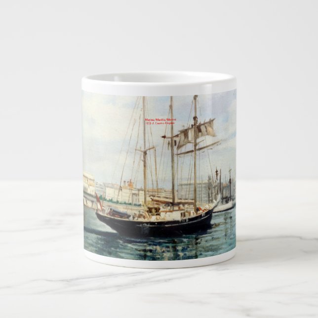 Marina/Mariña/Seascape Giant Coffee Mug (Front)