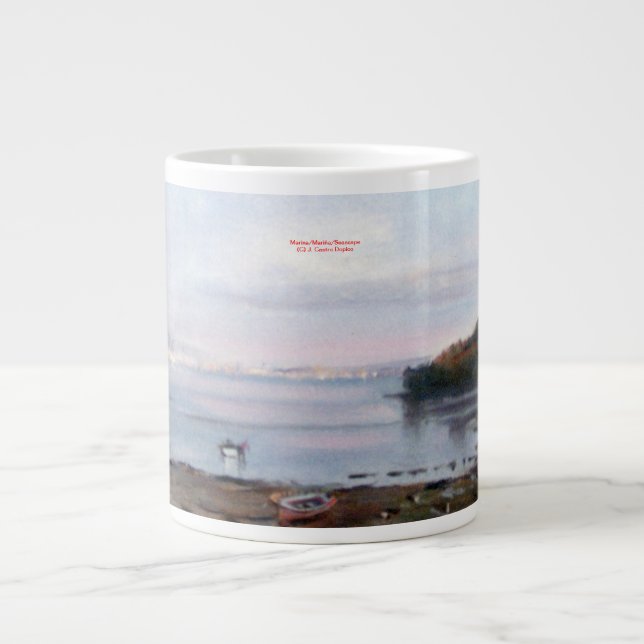 Marina/Mariña/Seascape Giant Coffee Mug (Front)