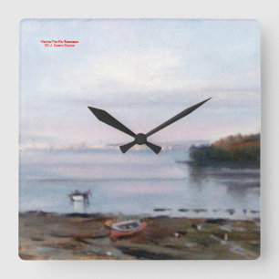 Marina/Mariña/Seascape Square Wall Clock