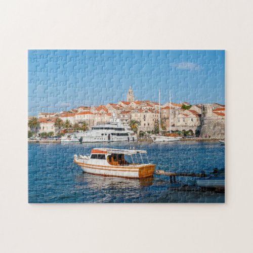Marina of Korcula city _ Dalmatia Croatia Jigsaw Puzzle