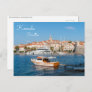 Marina of Korcula city - Dalmatia, Croatia Postcard