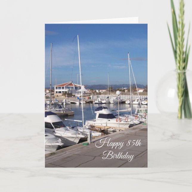 Marina Personalised 85th Birthday Card (Front)