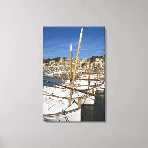 Marina Port de Soller West coast Mallorca Canvas Print