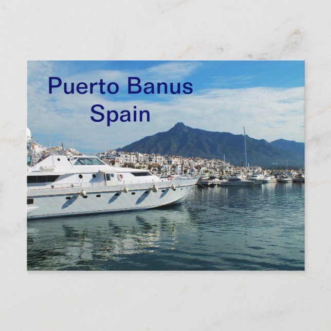 Marina, Puerto Banus, Spain Postcard (Front)