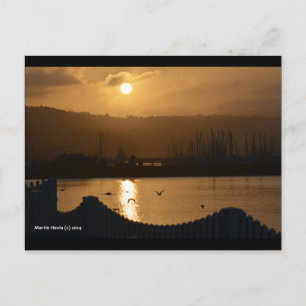 Marina Sunrise IV Blue Beach Song™ Postcard