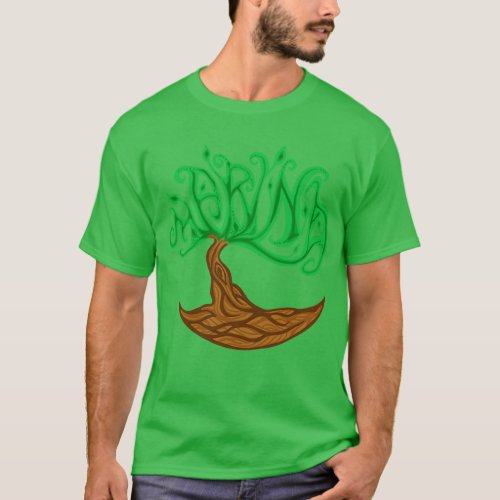 Marina Tree Word Art T_Shirt