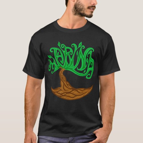 Marina Tree Word Art T_Shirt