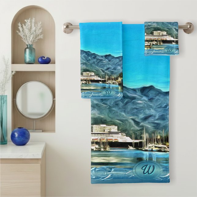 Marina Vallarta 0946  Bath Towel Set (Creator Uploaded)