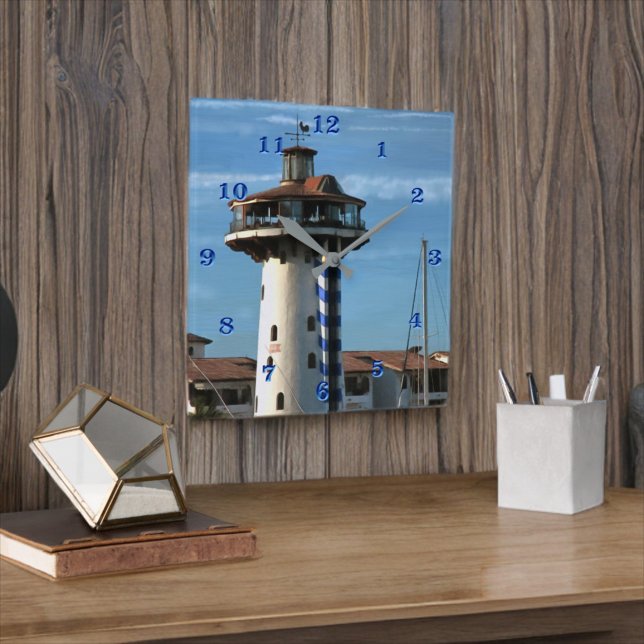 Marina Vallarta 0948 Square Wall Clock (Creator Uploaded)