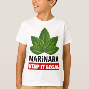 Marinara Keep it Legal Basil Leaves T-Shirt