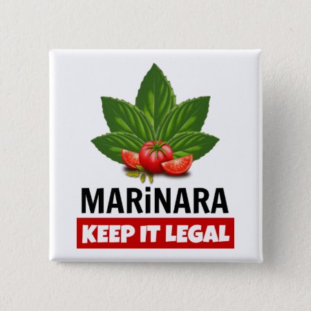 Marinara Keep It Legal Basil Leaves Tomatoes Button