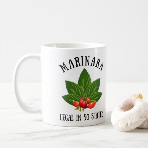 Marinara Legal in 50 States Basil and Tomatoes Coffee Mug