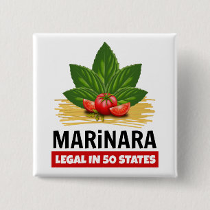 Marinara Relax It's Legal Basil Tomatoes Spaghetti Button