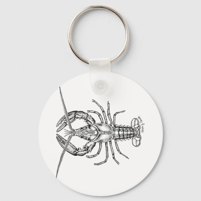 Marine / American Lobster Keychain (Front)