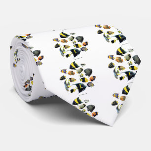 Marine angelfish tie