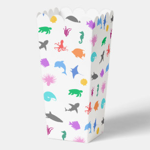 Marine animals patterned favor boxes