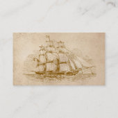 Marine Antiques with Monogram Business Card (Back)