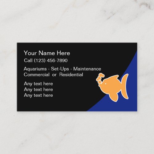 Marine Aquarium Business Card Design