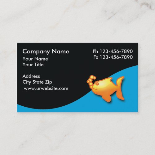 Marine Aquarium Business Cards