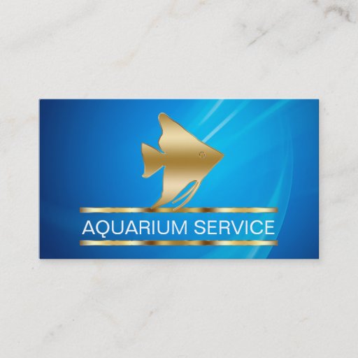 Customizable Marine Aquarium Business Cards