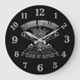 MARINE ARTILLERY LARGE CLOCK