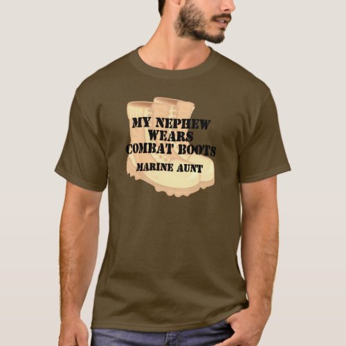 Marine Aunt Nephew wears DCB T_Shirt