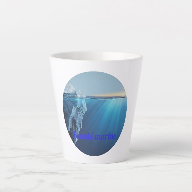 Marine beauty glacier latte mug (Front)